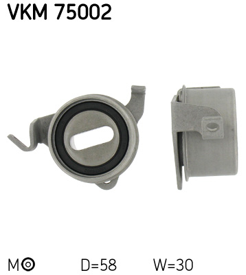 įtempiklio skriemulys, paskirstymo diržas - VKM 75002 SKF